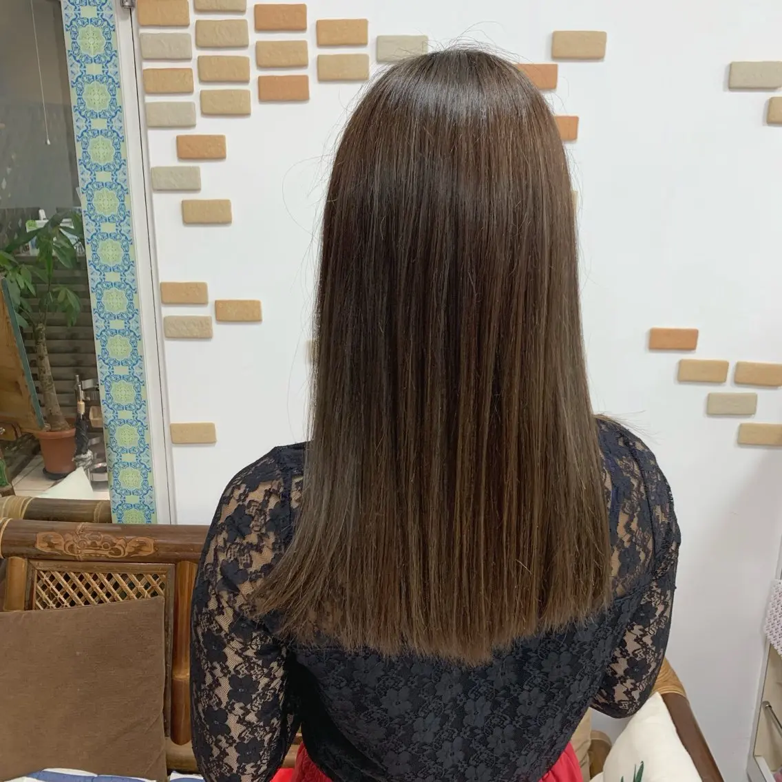 全体カラー(ワンカラー)+トリートメントの写真