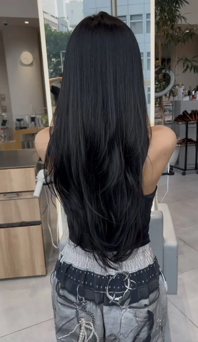 ロング レイヤーカット 清水 翔太のヘアスタイル