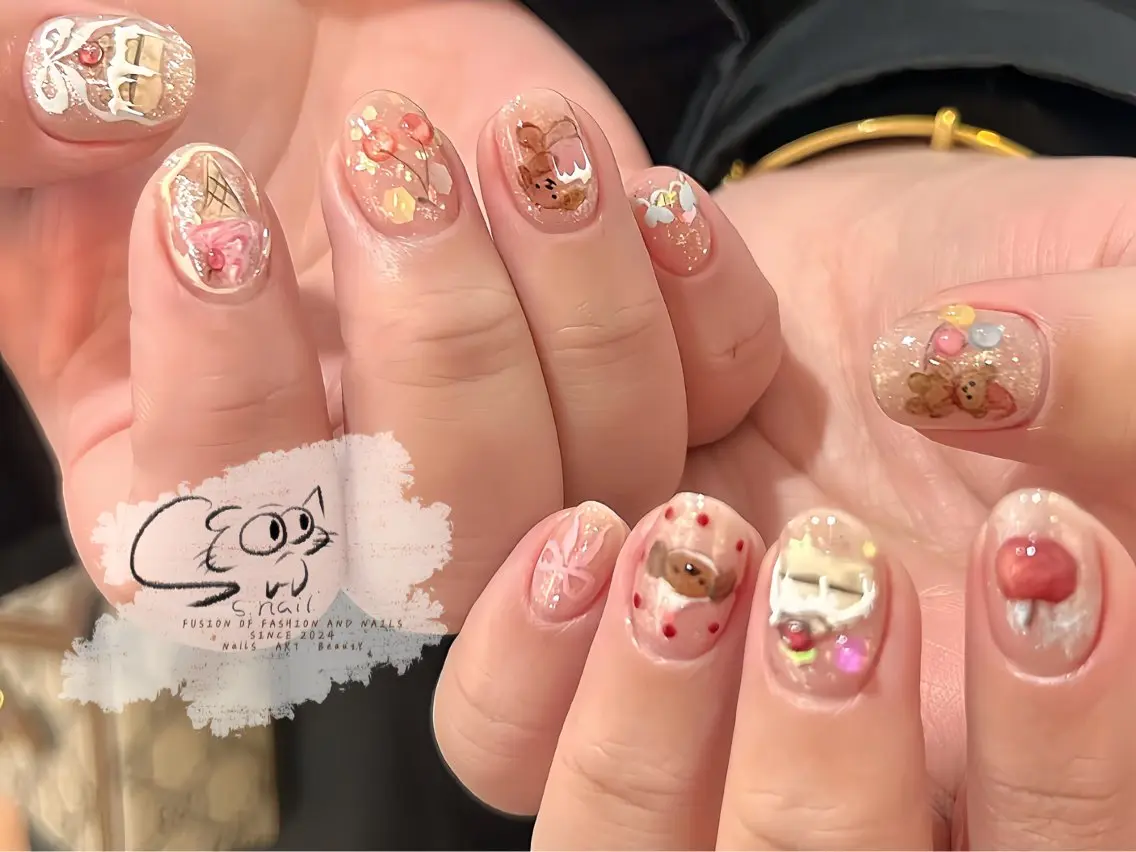 ネイル チークネイル フレンチネイル グラデーション マグネットネイル ワンカラーネイル S.nail _のネイルデザイン