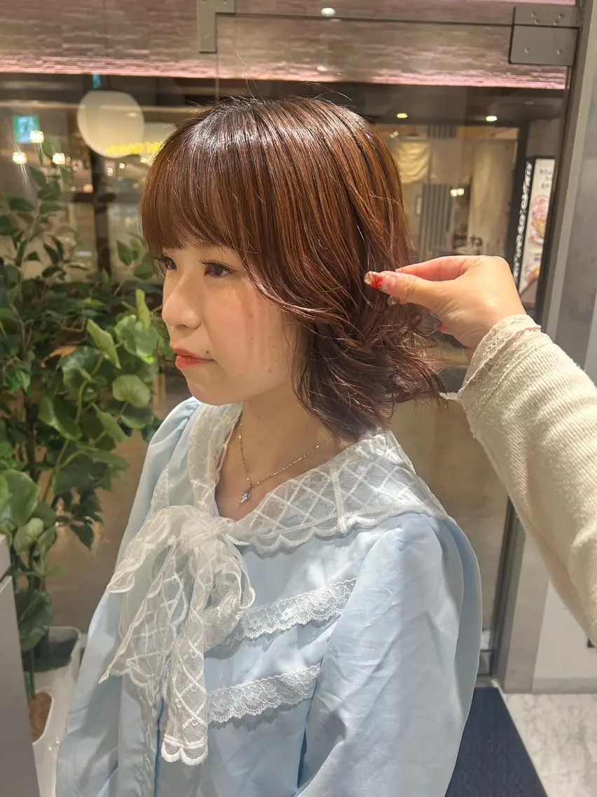 ミディアム カット ヘアカラー トリートメント 髪質改善/艶カラー MISATOのヘアスタイル
