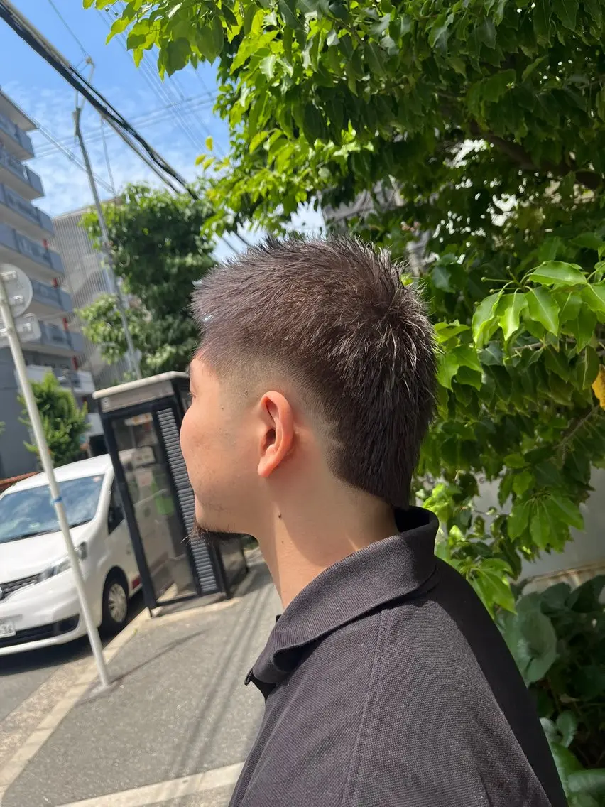 ショート メンズ フェードカット カット ＢＡＲＢＥＲ koyoのヘアスタイル