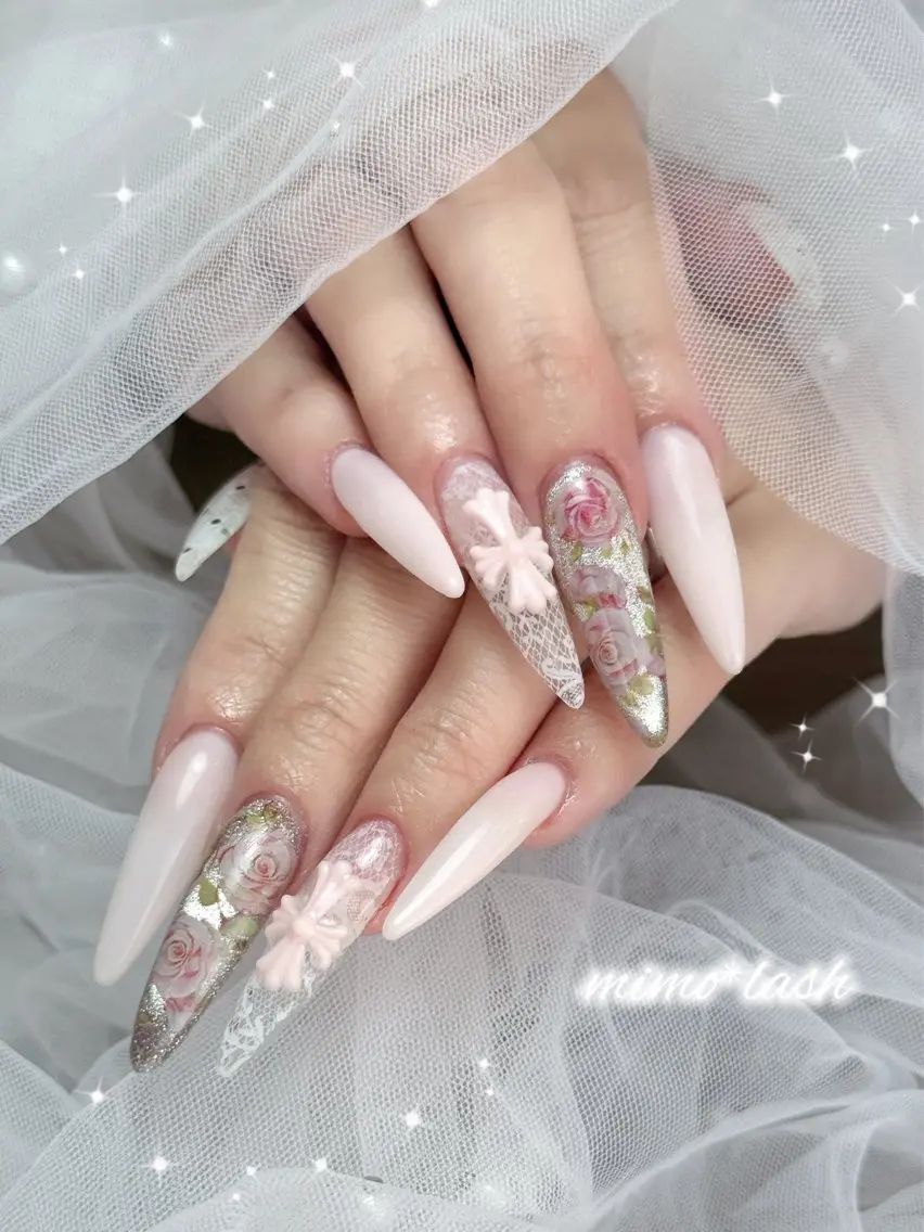 ネイル 持ち込み mimo*lash 🩰kanatsuのネイルデザイン