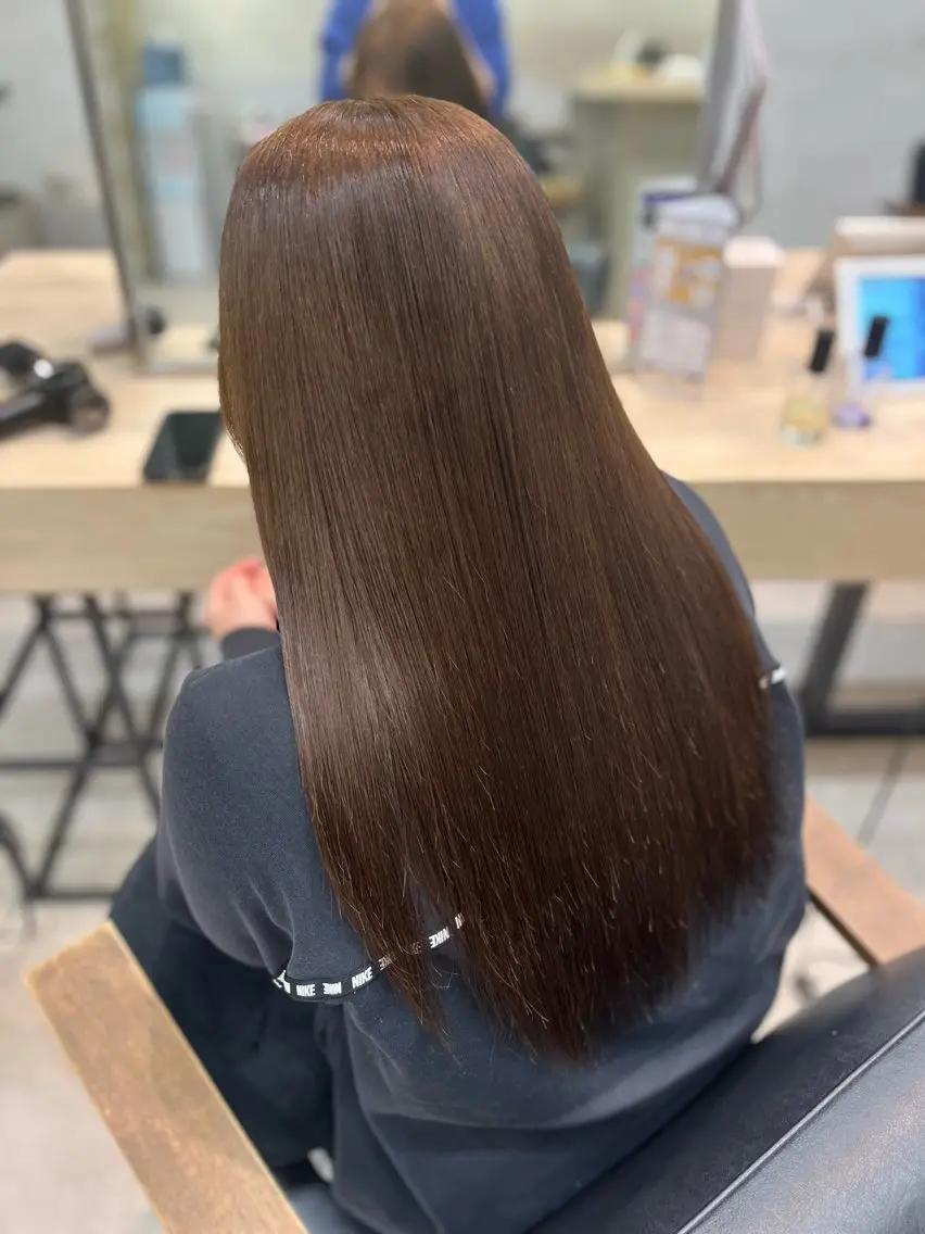 ロング カラー ブリーチ ダブルカラー ブリーチなしカラー ヘアカラー レイヤー⌇アレンジ ⌇misato🩶のヘアスタイル