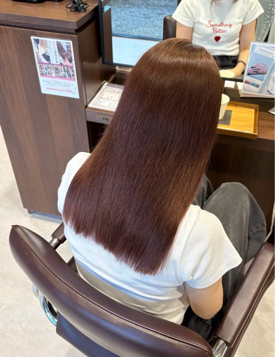 セミロング カラー ヘアカラー 🫧ナチュラル矯正 /カラー🫧あやりのヘアスタイル