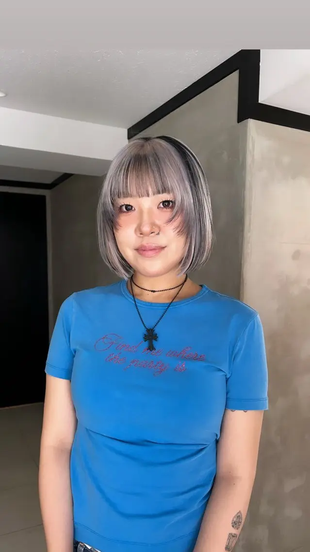 ミディアム カラー カット ヘアカラー トリートメント タナカ カナ🫧のヘアスタイル