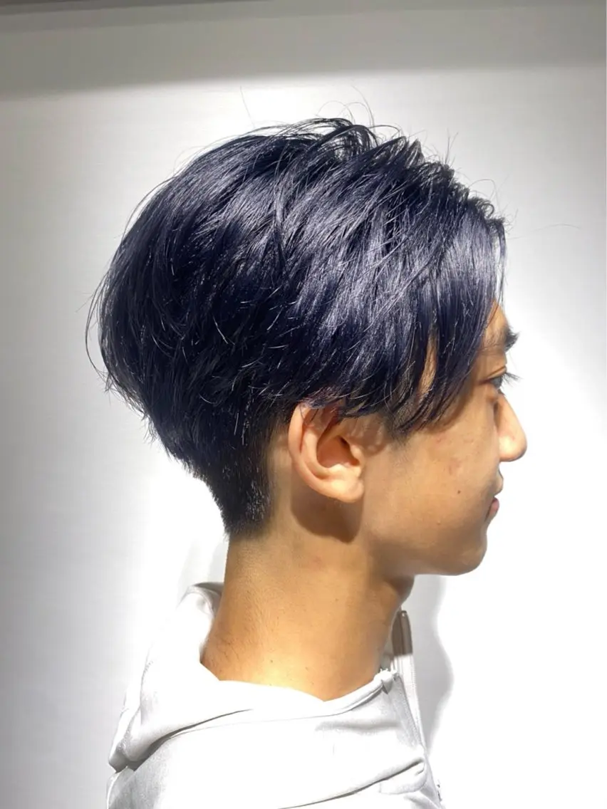 メンズ限定ダブルカラー(ブリーチ込み)の写真