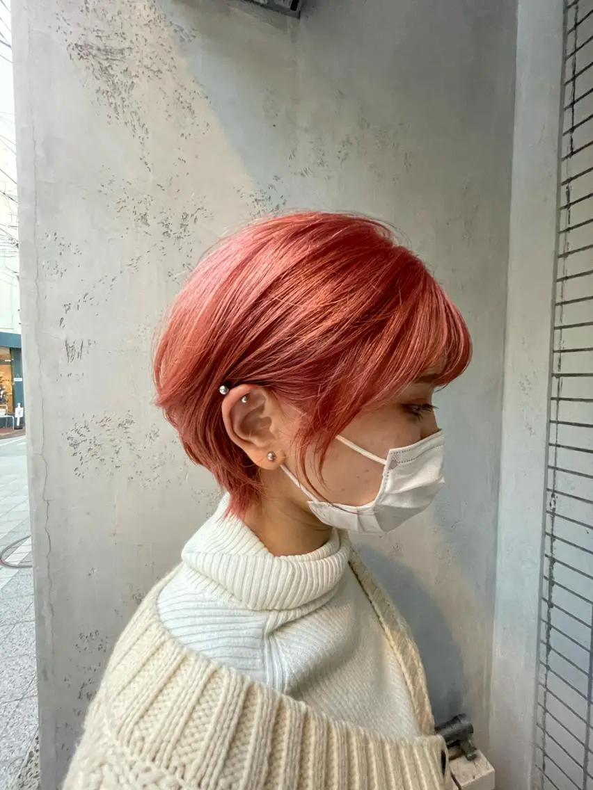 ブリーチ+ワンカラーの写真