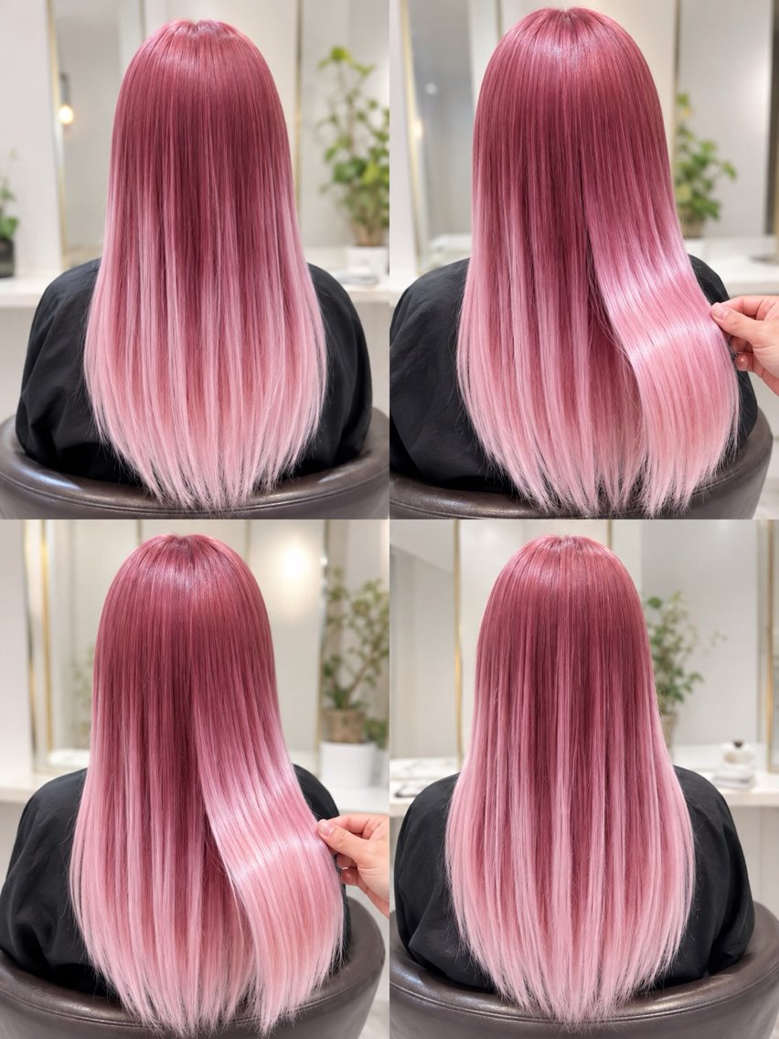 ロング カラー タケ ウチのヘアスタイル