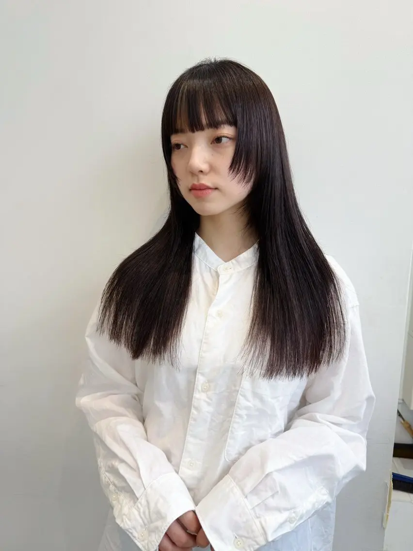 ロング 顔まわりレイヤー レイヤーカット ❤️アヤカ レイヤーカット❤️のヘアスタイル