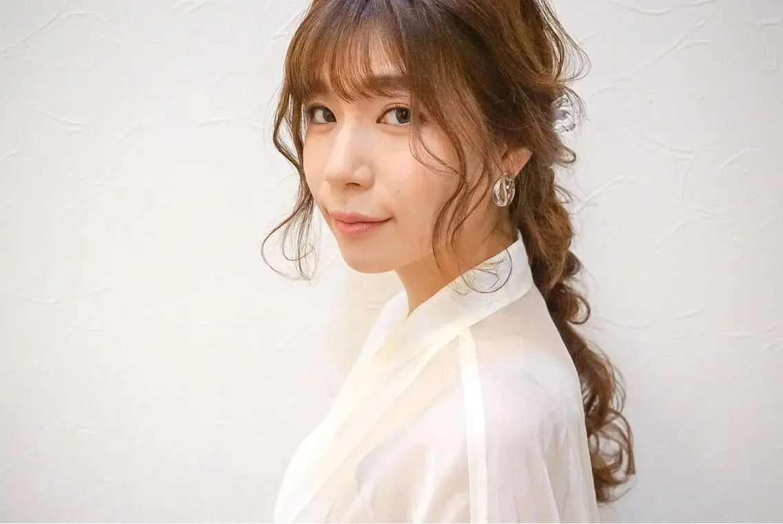 ロング ヘアアレンジ 顔周りカット SHANTi 飯塚 ヘアセット/髪質改善のヘアスタイル
