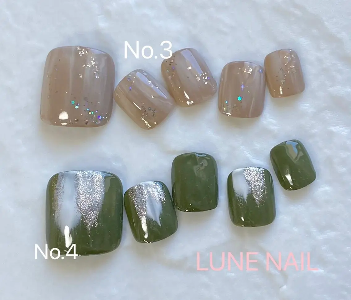 ショート ネイル シンプルネイル フットネイル LUNE NAILのその他イメージ
