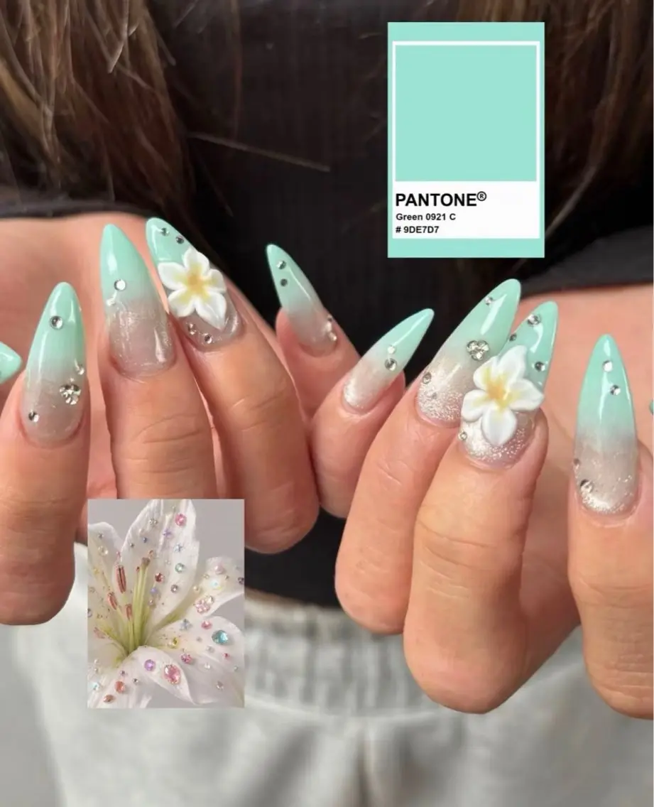 ネイル フレンチネイル キラキラネイル 韓国ネイル シンプルネイル ワンホンネイル ハンドネイル MEI Nailのネイルデザイン