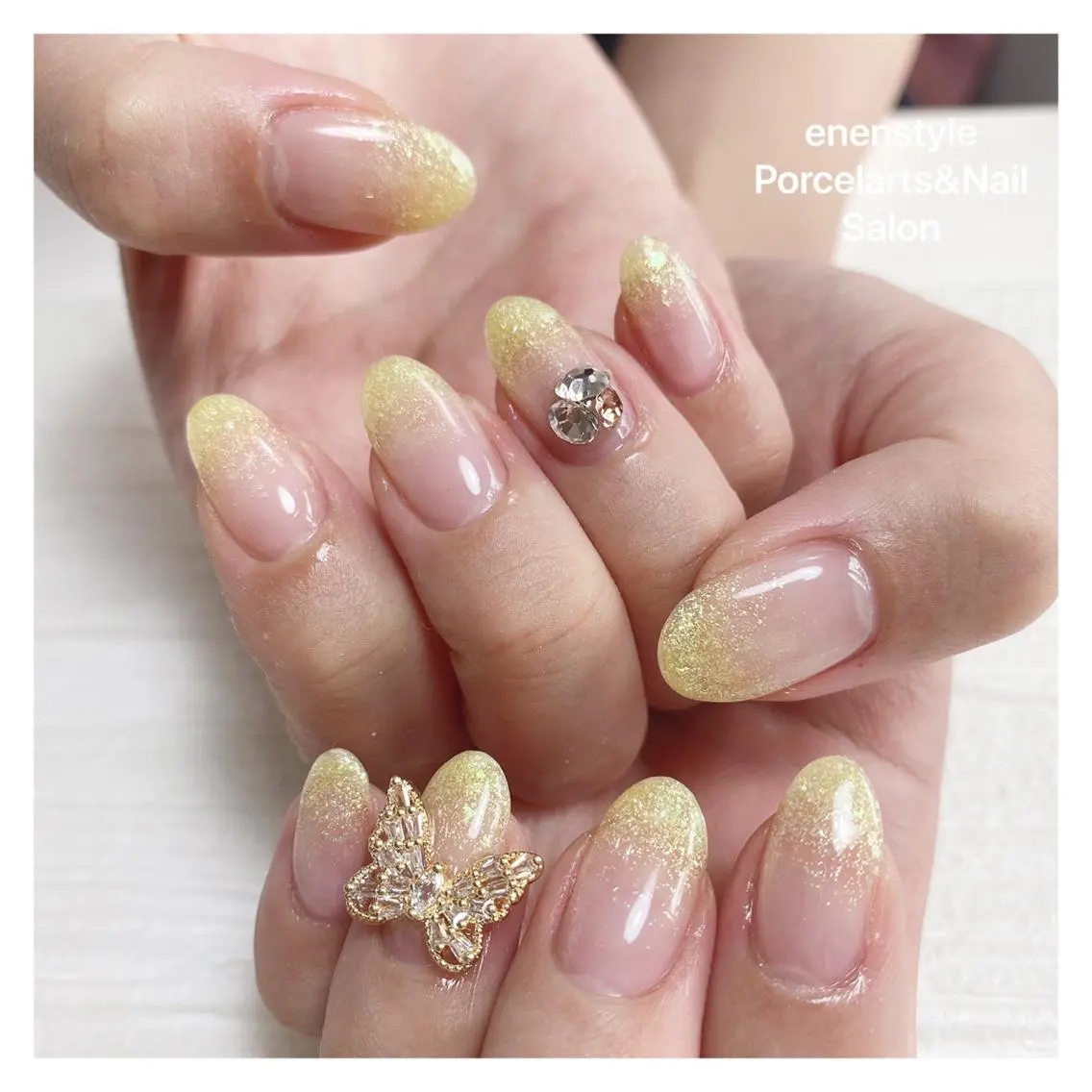 ミディアム ネイル 🐾enen style 🐾のネイルデザイン