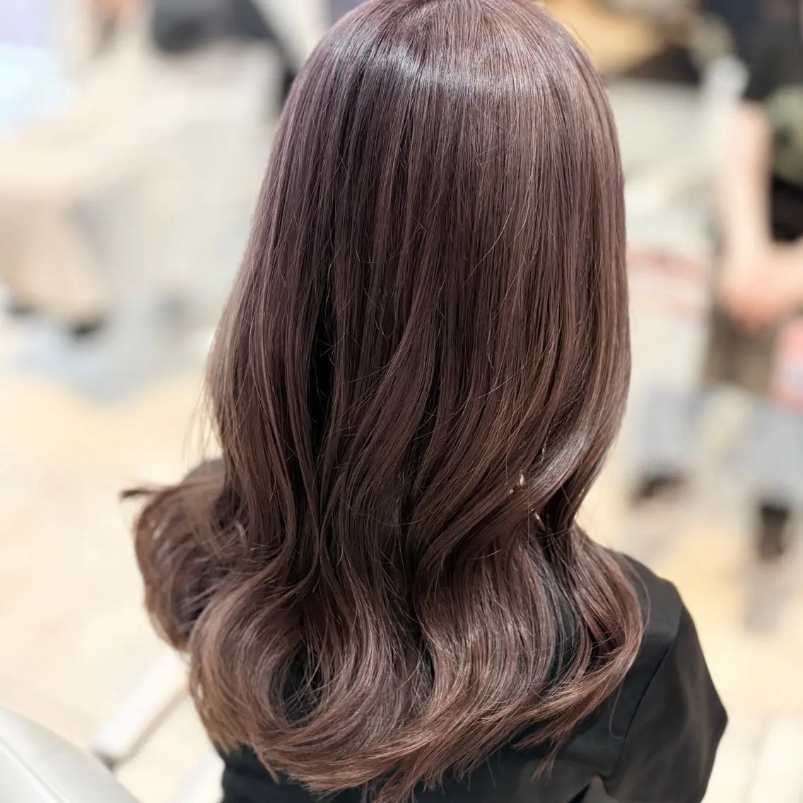 ロング カラー カット ヘアカラー トリートメント ブリーチ/ヘアセット 【𝙍𝙞𝙣𝙤】のヘアスタイル