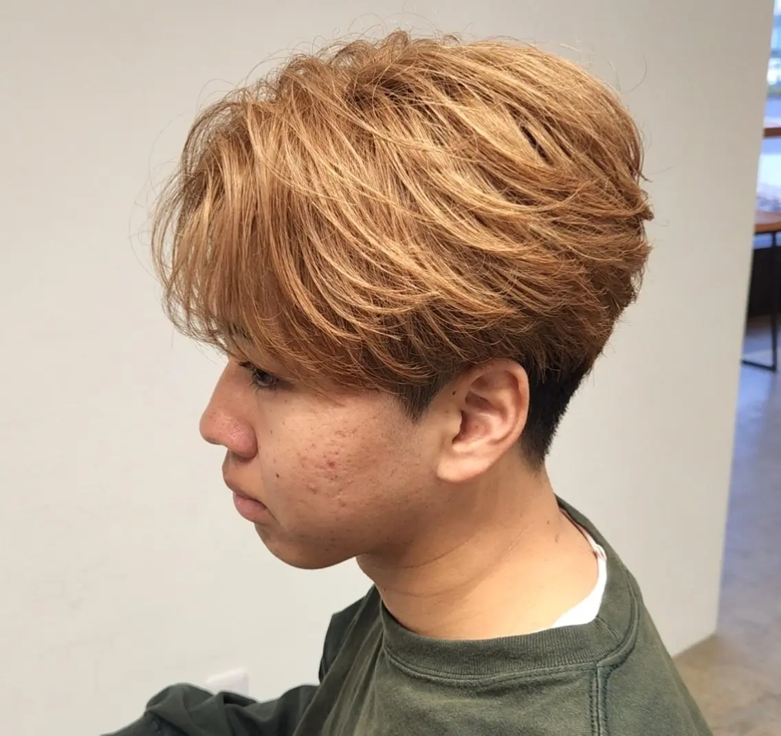 ショート パーマ メンズ カラー 【イケメン風パーマ】 SHOFYのヘアスタイル