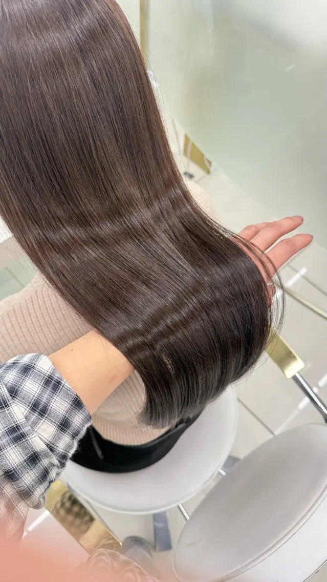 ロング ヘアカラー トリートメント 濱田 剛志のヘアスタイル