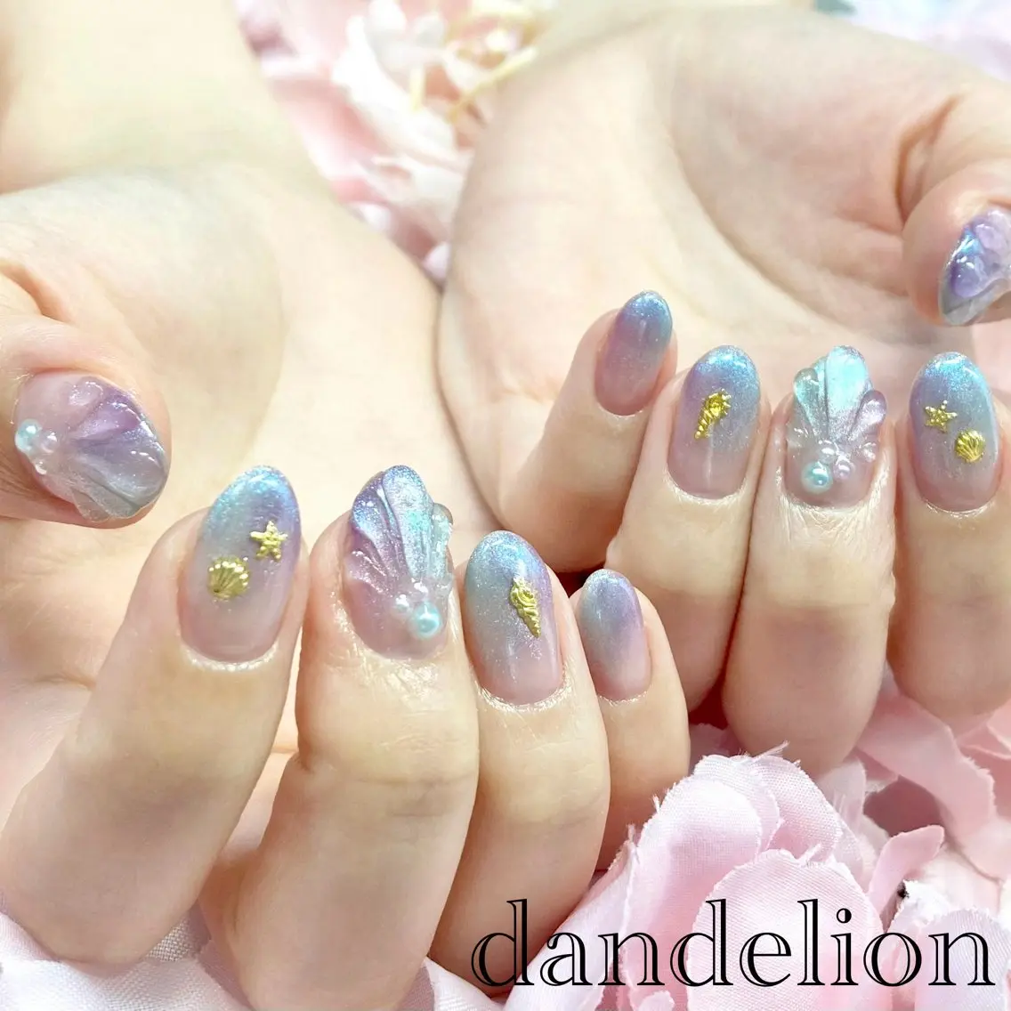 ネイル ハンドネイル ハンドケア dandelion ダンデライオンのネイルデザイン
