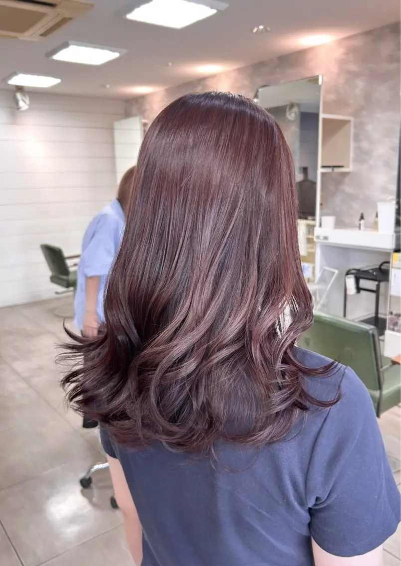 ミディアム カット ヘアカラー 🫧艶髪カラー🫧 森本くるみのヘアスタイル