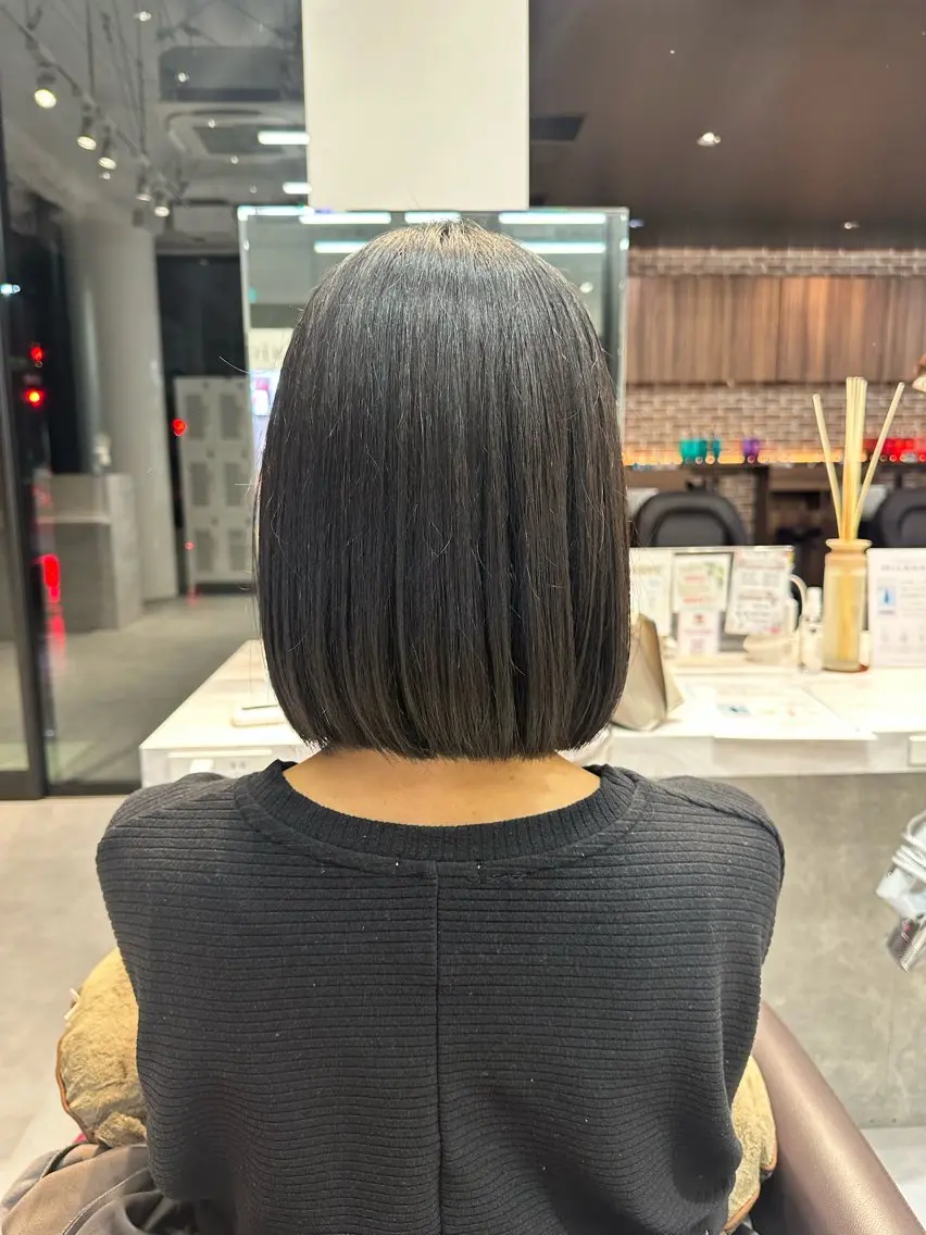 ミディアム カット トリートメント 山﨑 燦人のヘアスタイル
