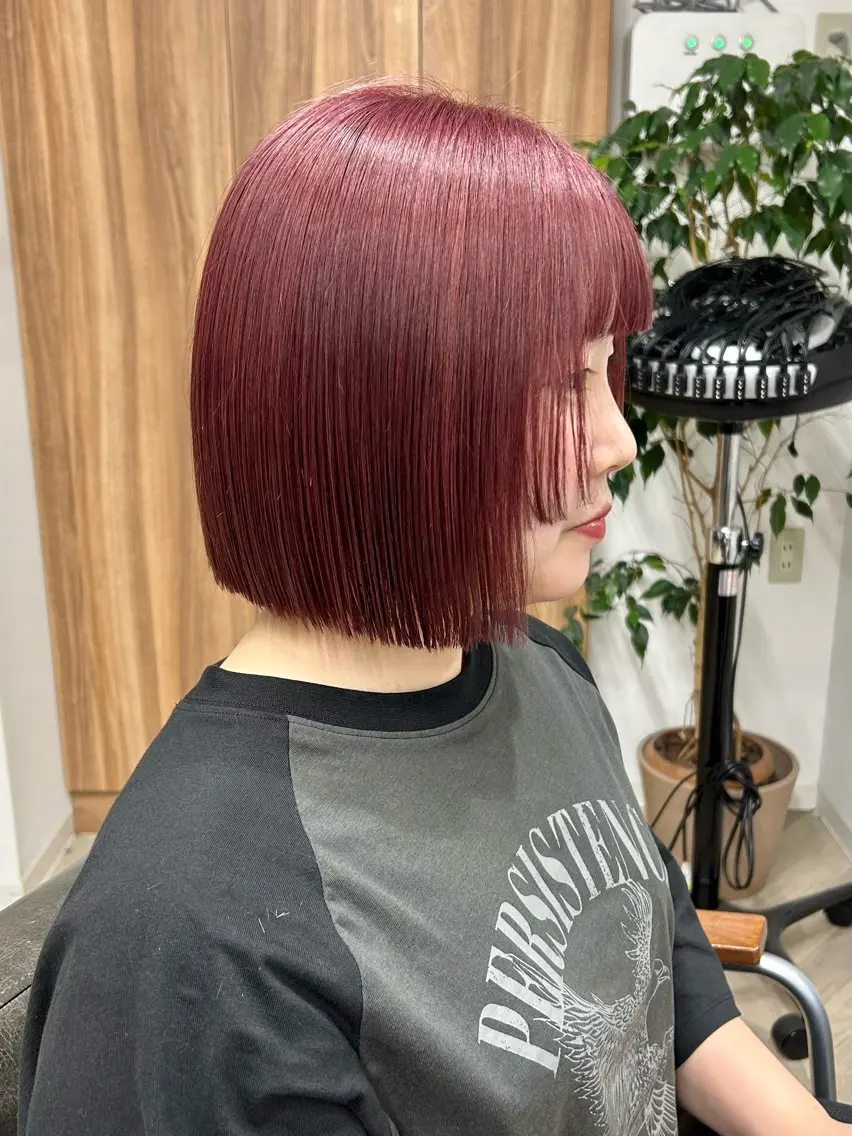 ショート カラー カット ヘアカラー トリートメント 艶髪/ショート/ ボブ/なつきのヘアスタイル