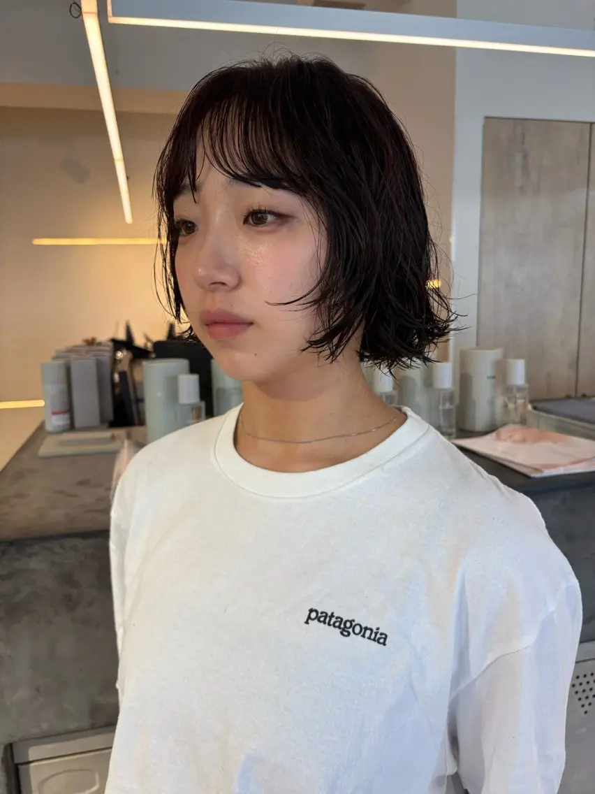 ショート カット パーマ パーマ/ボブ,ロング ヤマシタミウ🌀のヘアスタイル