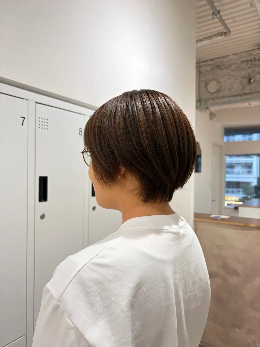 ショート カラー ヘアカラー 松本 ゆらのヘアスタイル