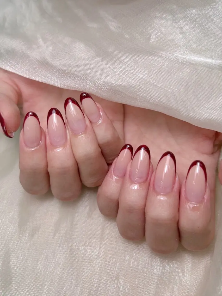 ネイル フレンチネイル lucky nail 歌舞伎町のネイルデザイン