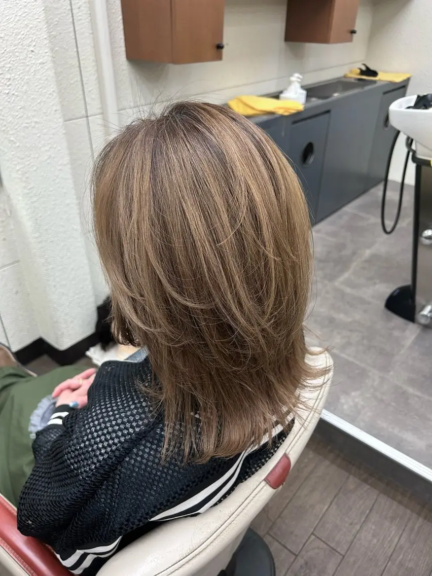 ミディアム 西尾望叶/無料カット モデル募集中のヘアスタイル