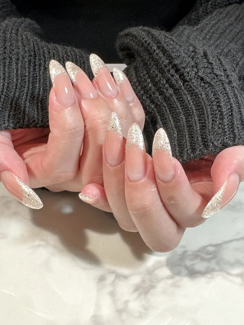 【オフ無】 ジェルフレンチの写真