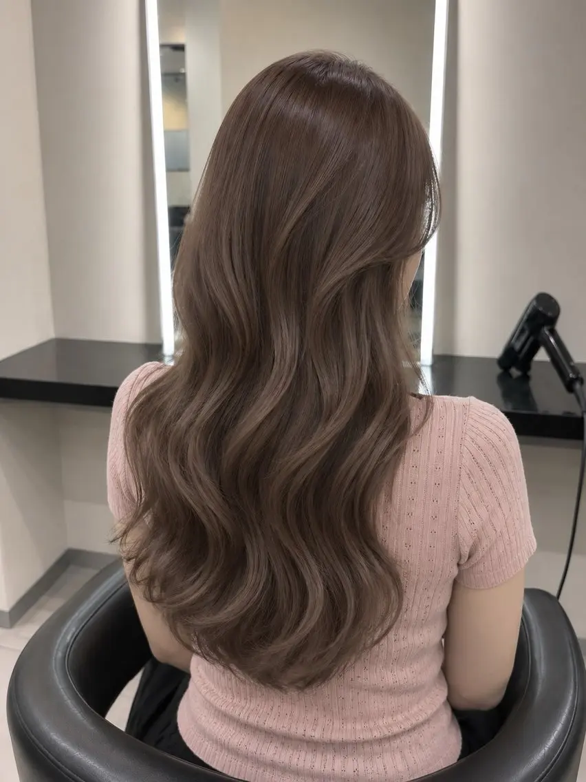ミディアム カラー ブラウンカラー トリートメント 🌈ウルトワ水素 髪質改善naru🌈のヘアスタイル