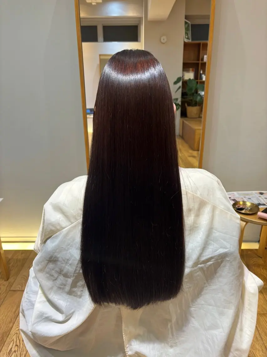 パーマ 透明感カラー🩵 かのは🐰🪽のヘアスタイル