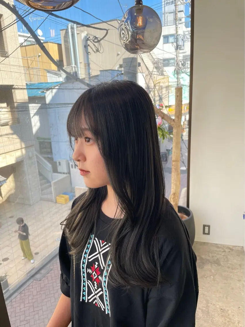 ロング カラー NATSUMI 🐻❄️🤍のヘアスタイル