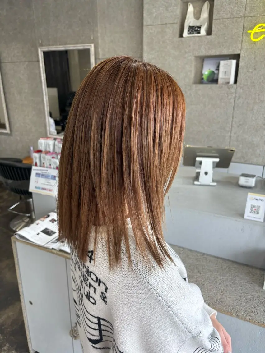 カラー ブリーチ 髪質改善 KUBO HADUKIのヘアスタイル