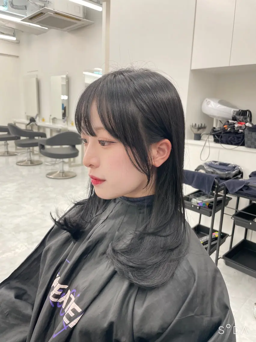 ミディアム カット MOE 福岡韓国ヘア✧︎のヘアスタイル