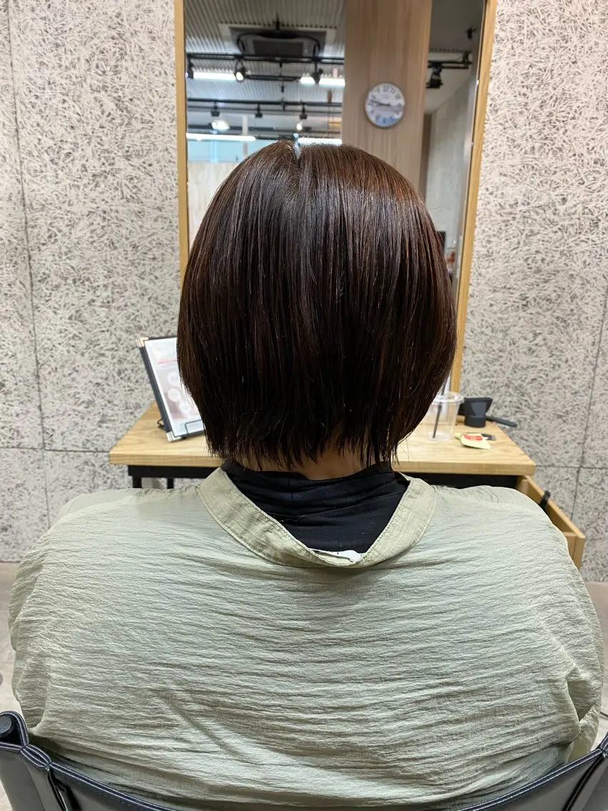 ショート 縮毛矯正 佐藤 森夏のヘアスタイル