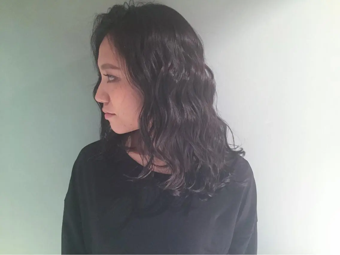 ショート ミディアム セミロング ロング カラー ダークグレー salonF 🔸hamaのマツエク・マツパデザイン
