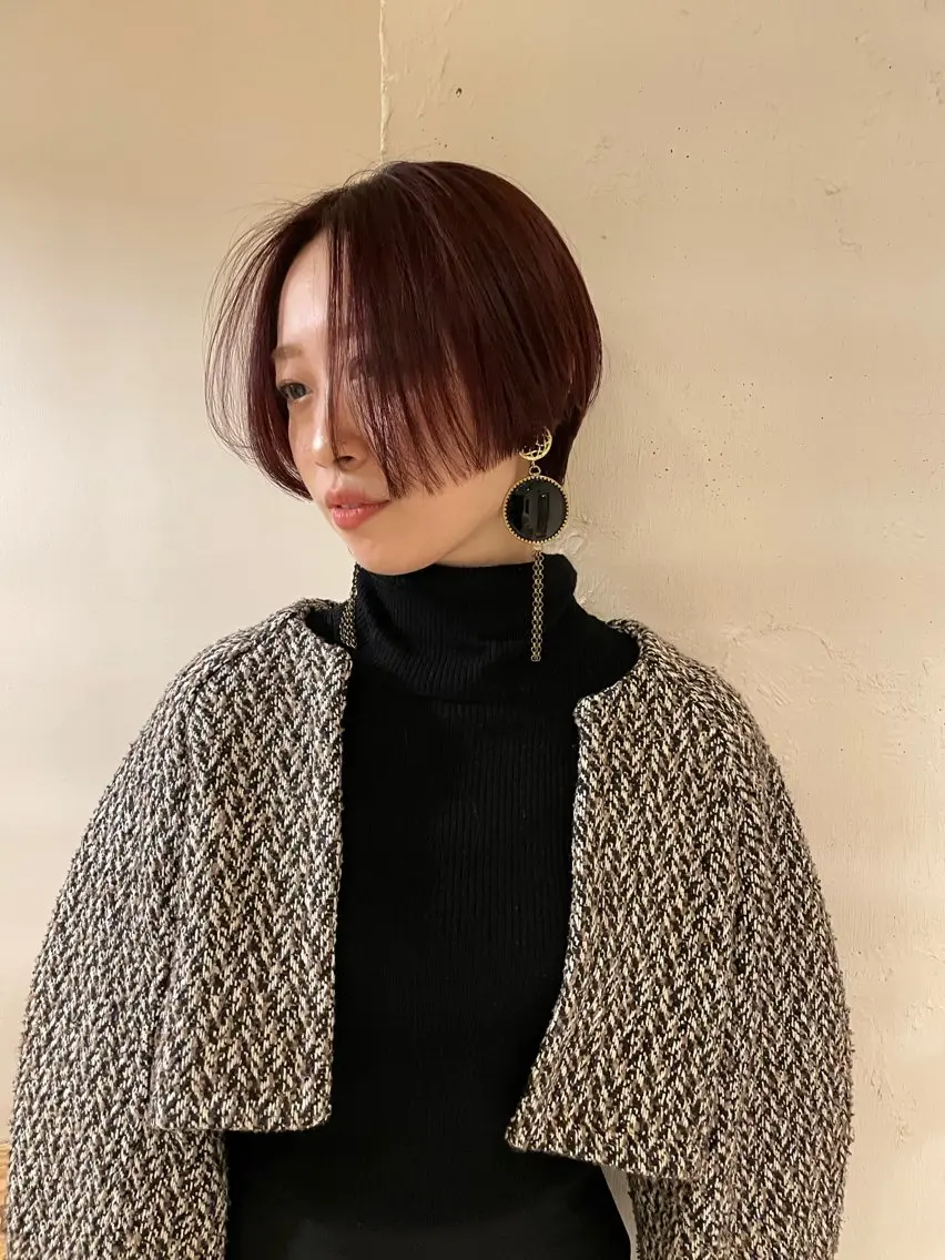 ショート カラー ショートヘア ファッションに 溶け込むstyleのヘアスタイル