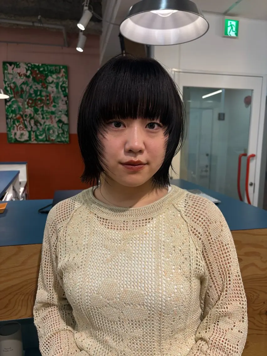 ショート 顔周りカット 似合わせカット カット ヘアカラー ami /yuutenjiのヘアスタイル