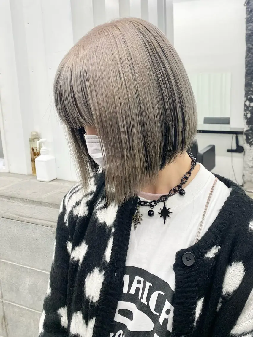 ショート カラー 切りっぱなしボブ ボブ カット ヘアカラー ［似合わせヘア］ ✂︎OGURO✂︎のヘアスタイル