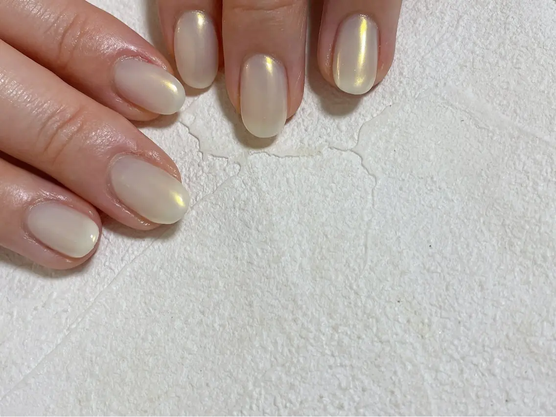 ネイル オーロラネイル フットネイル フレンチネイル ジェルネイル マグネットネイル kiki nail たまプラーザのネイルデザイン