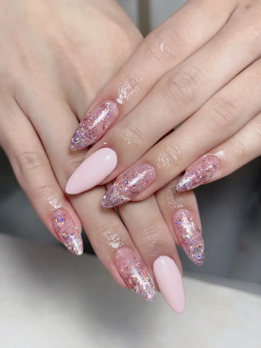 ネイル チークネイル 長さ出し フレンチネイル ジェルネイル 韓国ネイル ハンドネイル Lucky Nail Salonのネイルデザイン