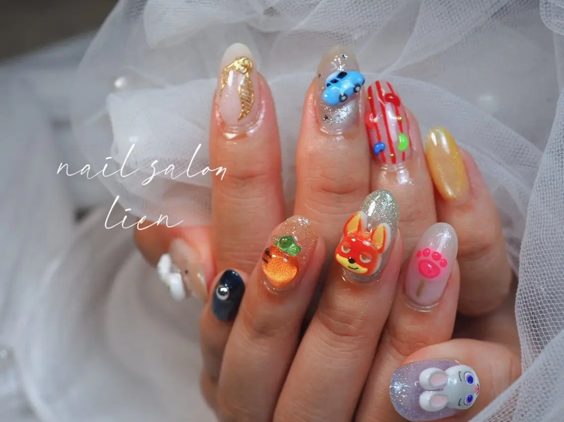 ネイル 持ち込み ハンドネイル プライベートサロン lienのネイルデザイン