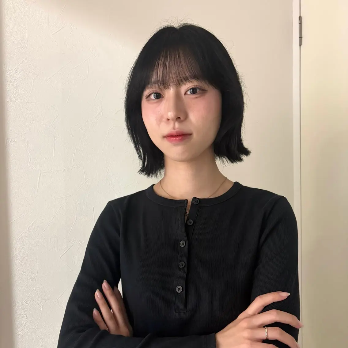 ショート カラー ボブ くびれヘア 顔周りカット レイヤーカット ハッシュカット・ハイ レイヤー/kanonのヘアスタイル