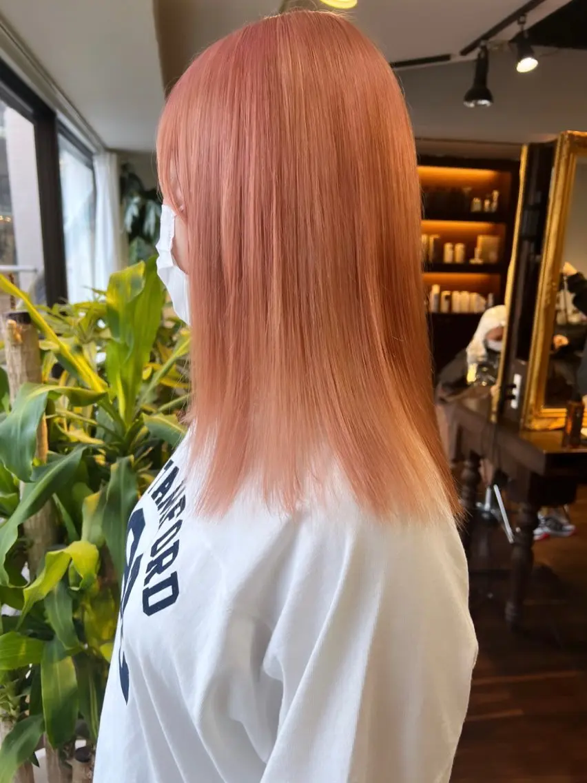 セミロング カラー ブリーチ ケアブリーチ 透明感カラー デザインカラー ダブルカラー ハイトーン/ボブ 🎀sonokaのヘアスタイル