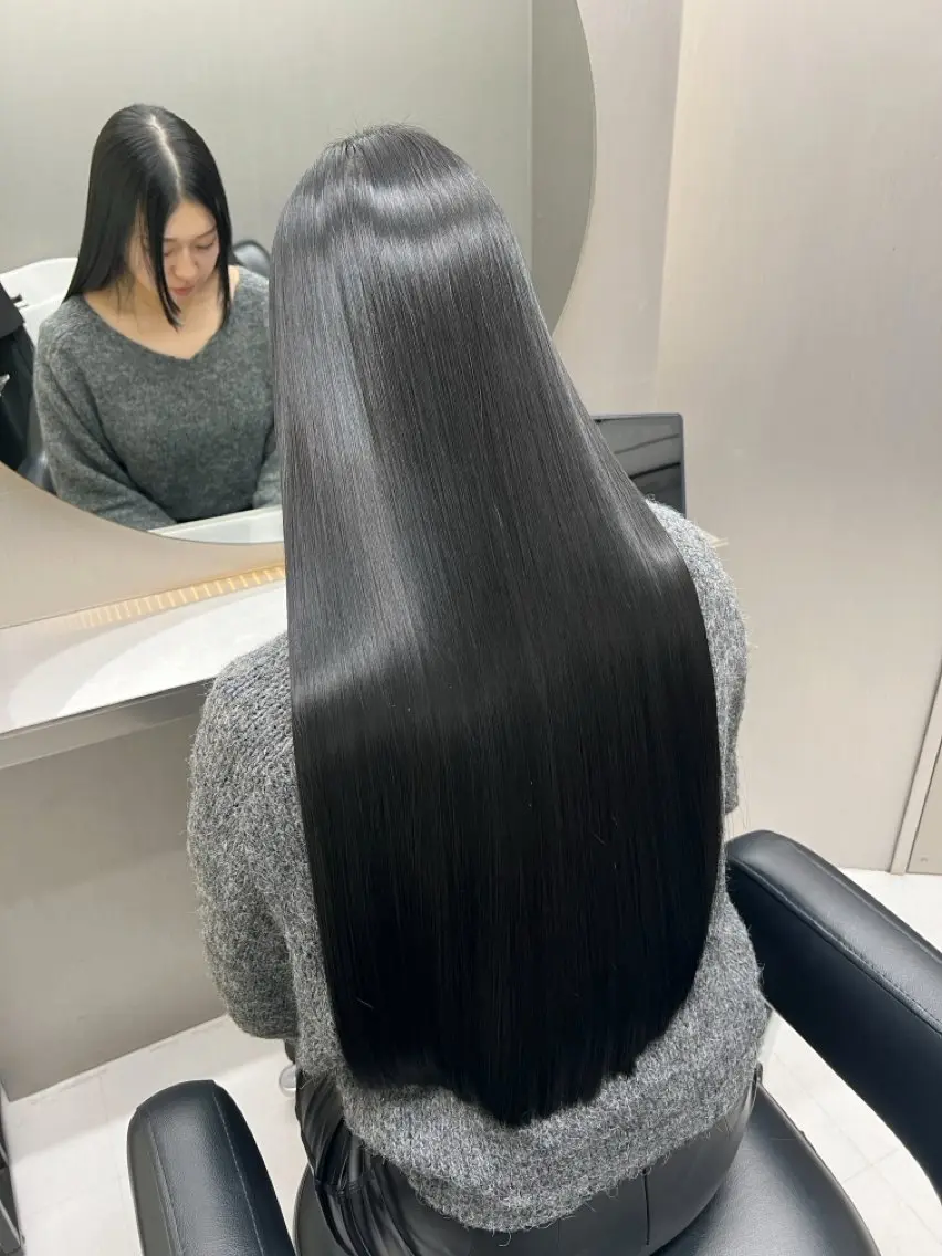 ロング カラー 縮毛矯正 トリートメント SARA 艶髪/髪質改善のヘアスタイル