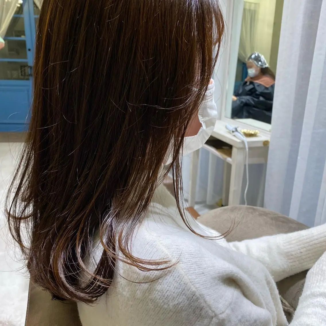 ロング レイヤーカット 大久保 優香のヘアスタイル