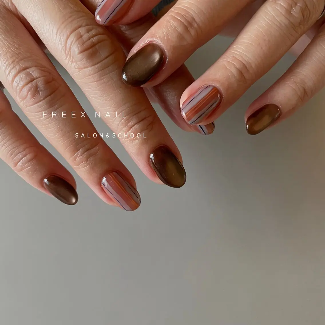 ネイル マグネットネイル ハンドネイル ハンドケア freex nail /ニュアンス/個性派のネイルデザイン