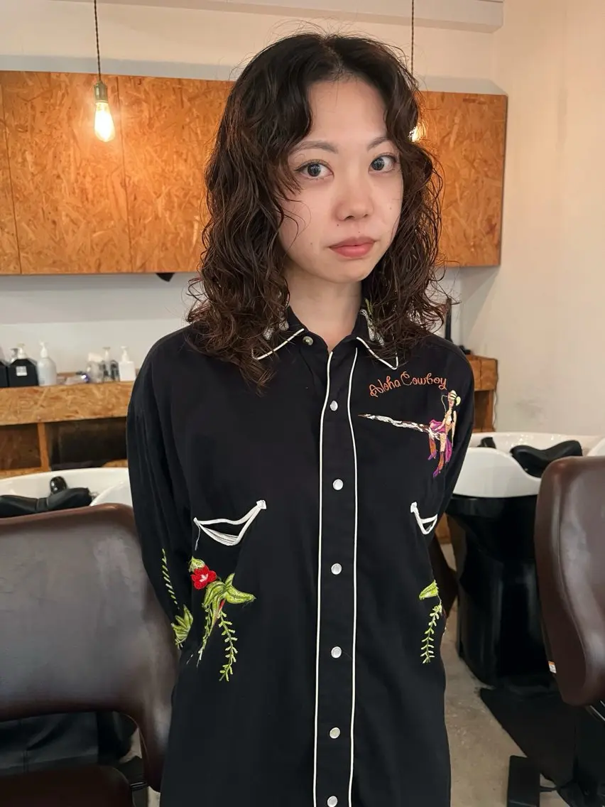 パーマ カット パーマ 暖色/パーマ 🌼クニトウメイのヘアスタイル