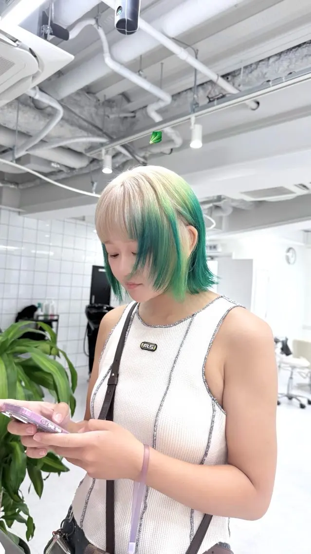ミディアム ヘアカラー トリートメント 《店長》欧米風/デ ザインNO.1/雅のヘアスタイル