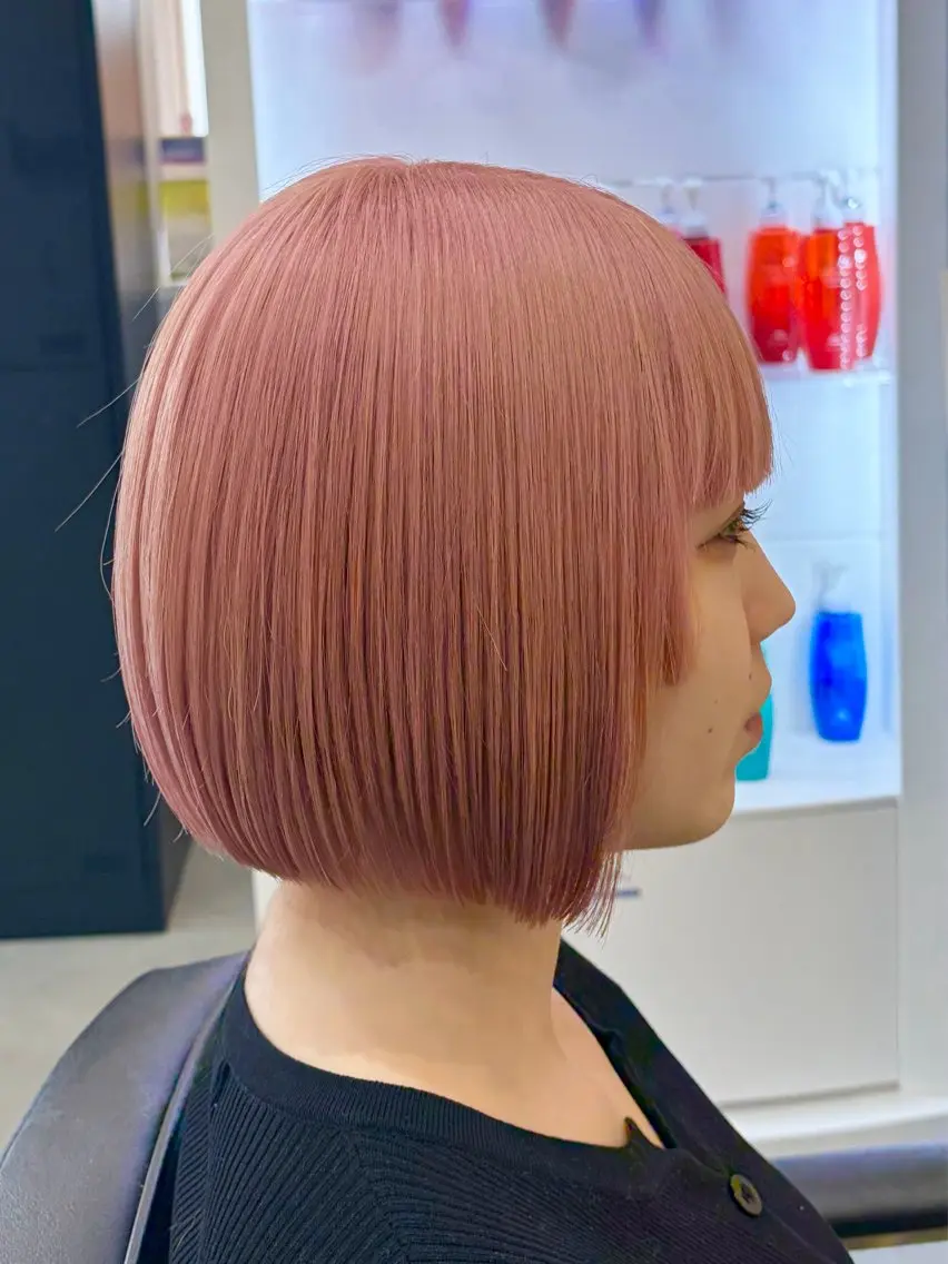 ショート カラー カット ヘアカラー 🎀透明感カラー /ケアブリーチ🎀のヘアスタイル